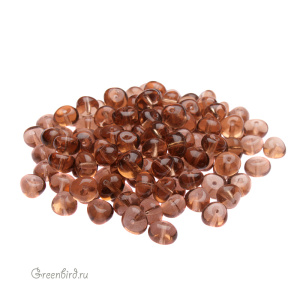 Бусины Nugget 6х8, дымчатый топаз, 25 гр (#0608-10220)