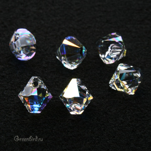 6328 подвеска Bicone 6mm – Crystal Aurore Boreale (#001AB)