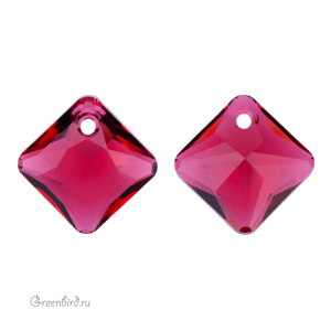 Swarovski 6431 подвеска Принцесса 16 мм, алый (#276), 1 шт.