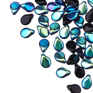 Pip Beads 5x7mm, Jet AB, 5 гр (#23980/28701)