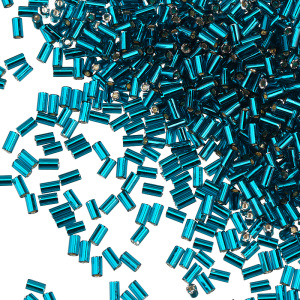 Бисер TOHO Bugle стеклярус 3 мм – Внутреннее серебрение (#27BD), 10 г