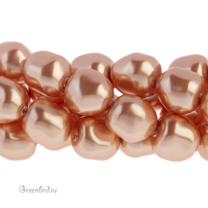 Swarovski 5840 Жемчуг барочный 12 мм, розовое золото (#769), 1 шт.