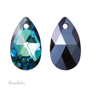 6106 подвеска Pear Shaped 22mm – Bermuda Blue (#001BB)