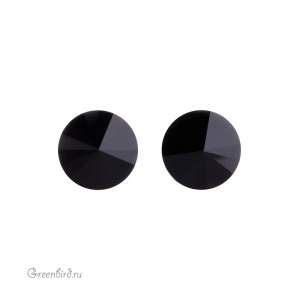 Swarovski 1122 Риволи SS39, черный (#280), 1 шт.
