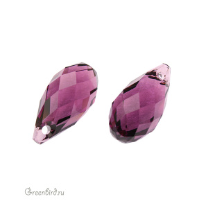 6010 подвеска Briolette Pendant 17x8,5mm – Amethyst (#204)