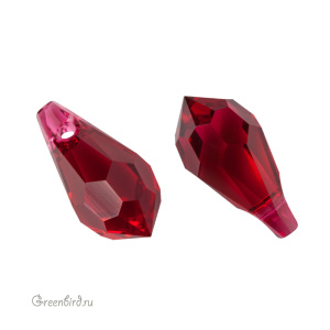 Swarovski 6000 подвеска Капля 11x5,5 мм, алый (#276), 1 шт.