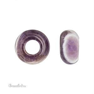 Бусина-шарм "Charm Bead", аметист, 1 шт. (#SVA-DNT-57) Бусина-шарм "Charm Bead", аметист, 1 шт. (#SVA-DNT-57)