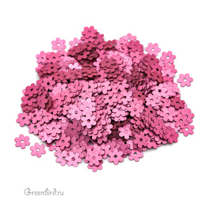 Пайетки Motivo Roselline 5 мм – Rosa Scuro (#396W)