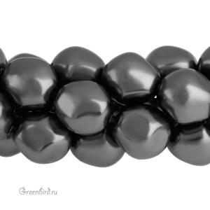 Swarovski 5841 Жемчуг барочный круглый 12 мм, темно-серый (#617), 1 шт.