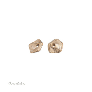 Бусина, матовое золото, 1 шт. (9M599), Корея