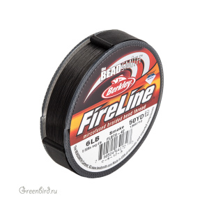 Smoke Grey Fireline 6lb 0.006, 50YD катушка