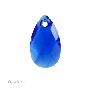 Swarovski 6106 подвеска Капля 16 мм, величественный синий (#296), 1 шт.