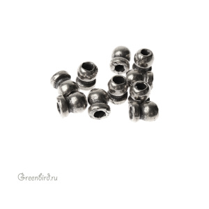 "Стимпанк", бусина, ант. серебро, 1 шт (#С1413)