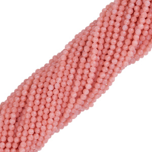 Бусины Циркон 4 мм, красный, нить (#CN-ZRCN-015)