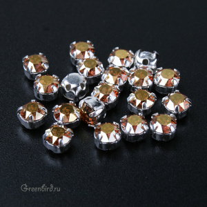 Swarovski 53200 Шатон Монтис SS16, серебро, солнечный металлик (#001METSH), уп. 20 шт.