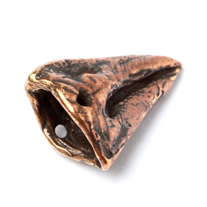 "Птаха", центральный элемент, ант. бронза, 1 шт. (#3927)