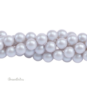 Swarovski 5810 Жемчуг 8 мм, иризирующий голубино-серый (#954), уп. 20 шт.