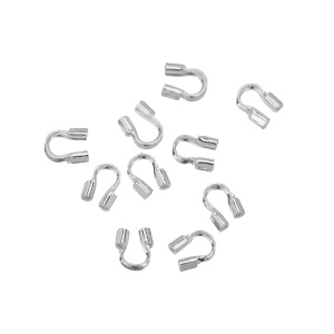 Протектор для тросика, светлое серебро, уп.10 шт. (#CN-BS-005S)