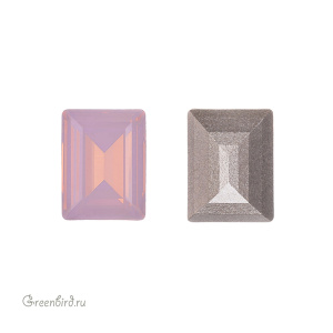 Swarovski 4527 Прямоугольник 8x6 мм, нежно-розовый опал (#395), 1 шт.