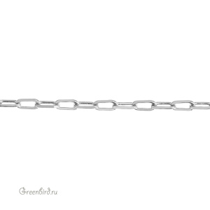 Цепочка 2,8 мм, родий, 10 см (9A004), Корея