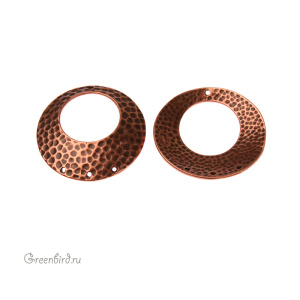 JBB Коннектор "Смещенный диск Hammertone 3:1", ант. медь (JB-7327)