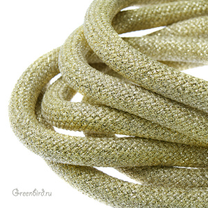 Толстый шнур-змейка 10мм, Gold 90 см (CR1220GO)