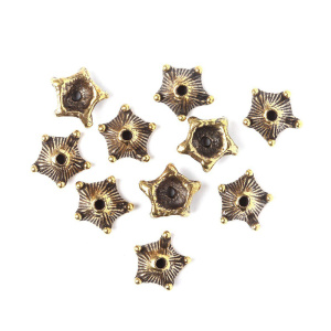 "Дети природы", чашечка, ант. латунь, 1 шт. (#Л0515)