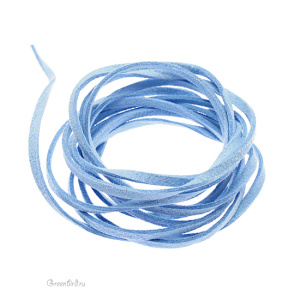 Шнур Ultrasuede 3 мм Blue (BL) Шнур Ultrasuede 3 мм Blue (BL)