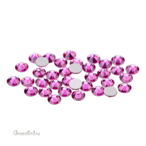 2088 Кристалл холодной фиксации Rose Flatback SS12 – Fuchsia (#502), уп. 36шт.