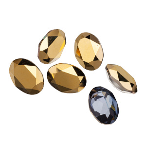 Уценка: Swarovski 4120 Овал 14х10 мм, золото (#001AUR), 1 шт.