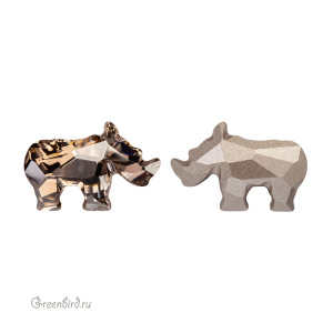 4004 Rhino Fancy Stone 20x13,5 мм – Crystal Satin (#001SATIN)