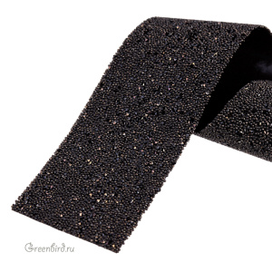 57000 Кристальная ткань Crystal Fabric Bandings 30 мм – Black/Jet Nut (#012/280NUT), 5 см