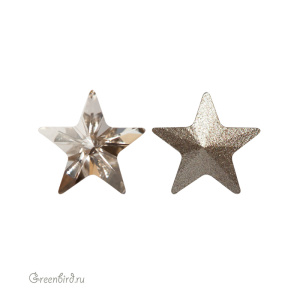 Swarovski 4745 Звезда 5 мм, серебристая дымка (#001SSHA), 1 шт.