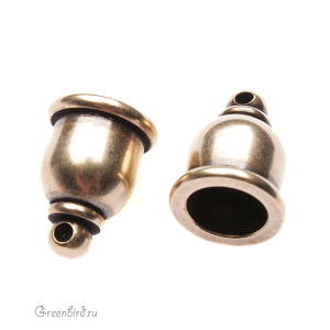 Концевик "Тадж" малый, ант. латунь, 1 шт. (#TC-0211)