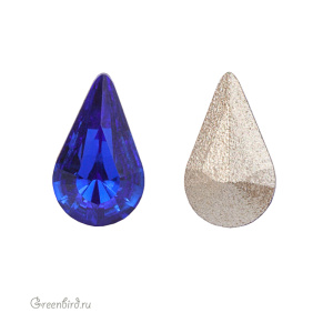 Swarovski 4328 Капля 6х3,6 мм, величественный синий (#296), 1 шт.