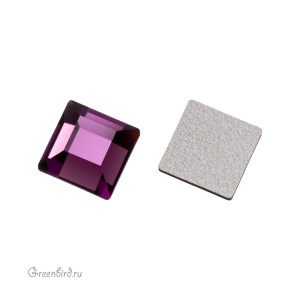 Swarovski 2400 Клеевые стразы Квадрат 6 мм, аметист (#204), 1 шт.