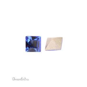 Swarovski 4428 Квадрат 4 мм, сапфир (#206), 1 шт.
