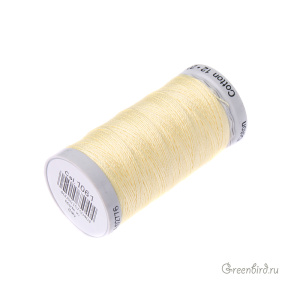Нить Gutermann для вязания Cotton 12, бледно-желтый (#1061)