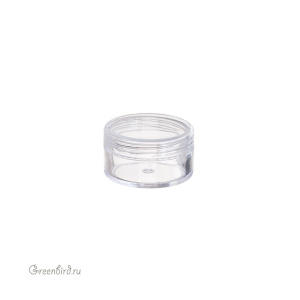 Баночка для хранения материалов, 30х15 мм, пластиковая, 1 шт (#CBTB-02)