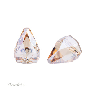 Swarovski пришивные 3297 Шип круглый 7х7 мм, золотистая дымка (#001GSHA), 1 шт.