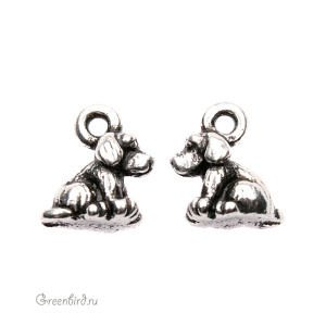 Подвеска "Собака", ант. серебро, 1 шт. (#TC-2223) Подвеска "Собака", ант. серебро, 1 шт. (#TC-2223)