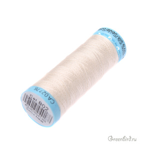 Шелковая нить Gutermann S303, 100м, кремовый (#802)