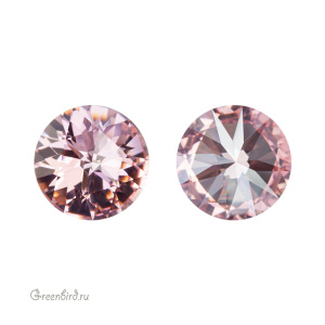 Swarovski 1401 Роза круглый 10 мм, светло-розовый сияющий (#223IGNIT), 1 шт.