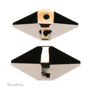 5747 Бусина Double Spike 16x8mm – Metallic Light Gold 2x (#001MLGD2)