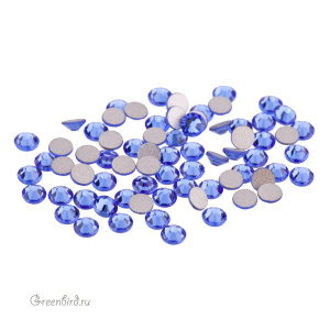 Swarovski 2058 Клеевые стразы круглые SS9, сапфир (#206), уп. 72 шт.
