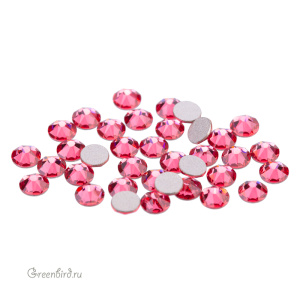Swarovski 2088 Клеевые стразы круглые SS12, индийский розовый (#289), уп. 36 шт.