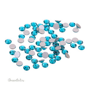 Swarovski 2058 Клеевые стразы круглые SS9, синий циркон (#229), уп. 72 шт.