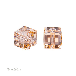 Swarovski 5601 Бусина Куб 4 мм, светло-персиковый (#362), 1 шт.