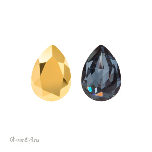 Swarovski 4320 Капля 18х13 мм, золото (#001AUR), 1 шт.