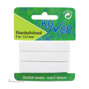 Лента киперная HKM 12,5мм, молочная, 5 метров